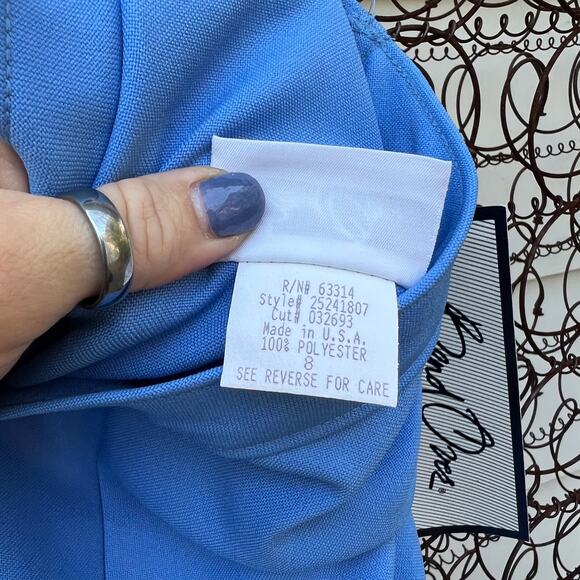 Levi’s Bend Overs blue polyester leisure slack pants deadstock NWT size 8 - Picture 6 of 6